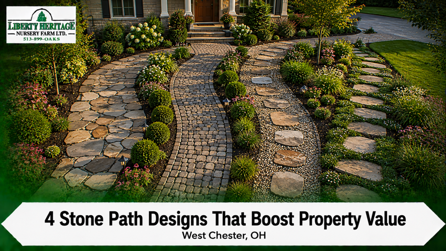 4 Stone Path Designs That Boost West Chester Property Value