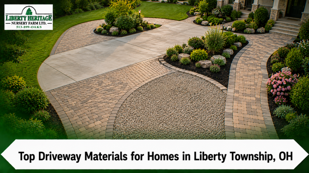 Top Driveway Materials for Homes in Liberty Township, OH
